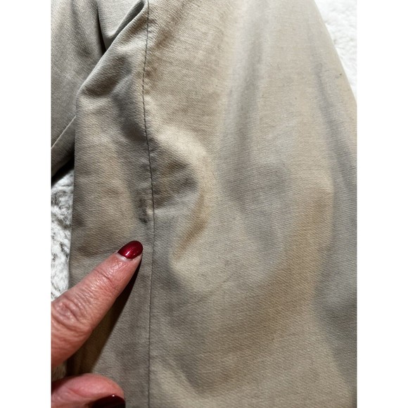 Target Dry Womens Jacket Size M Belted Beige Short Trench Medium Lined - Picture 8 of 12